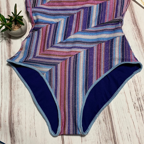 NWT BECCA by Rebecca Virtue SOUTH Coast Arabella Asymmetrical One Piece Swim - Picture 9 of 14